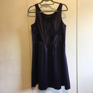 Purple Satin Dress